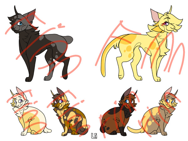 Warrior Cats Adopts 2 (Closed!) by ProjectMischa -- Fur Affinity