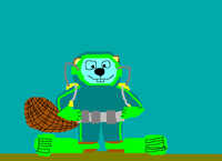 Scuba Beaver Underwater by ewan4me
