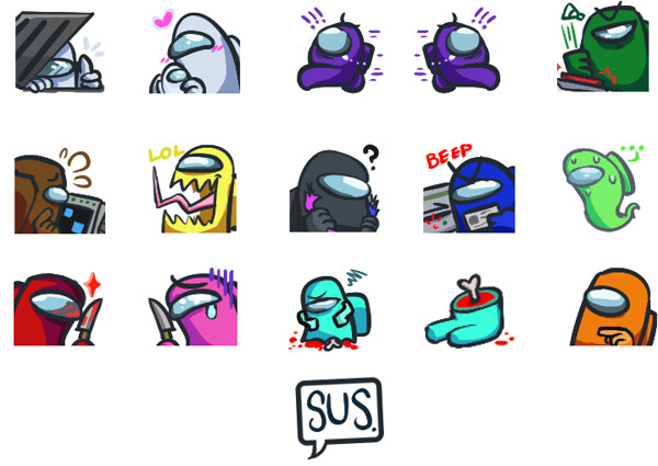 Among Us Sus Emote 