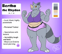 Bertha the Rhydon Ref [SFW]