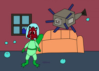 Steven meets elder guardian by Kijiwba