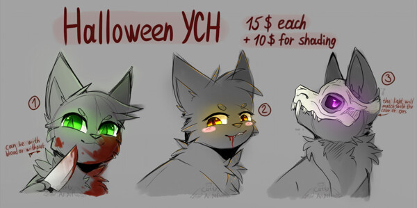 Halloween YCH The Chainsaw man- Closed by WExplorer -- Fur Affinity [dot]  net