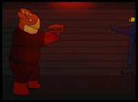 Hostile alien encounter