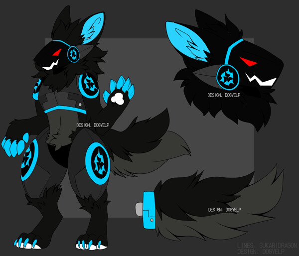 HQ DETAILED BLUE BOMB PROTOGEN ADOPT FULL REF by AnalShop -- Fur Affinity  [dot] net