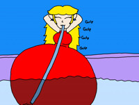 R: Pool Babe Princess Peach Water Inflation