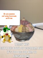 Wanna share some of this Icecream with me?