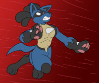 Stream Doodle - Lucario (Cleaned up)