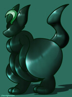 Inflatable leafeon drone