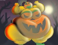 Luchadora Wooly Wonder Halloween.