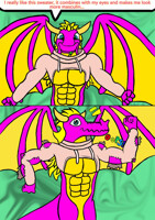 Geletik with the pink sweater