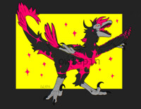 Dinovember #3 - Edgelord Raptor (CLOSED)