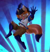 Falling Fox