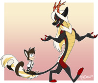 Kevin the Kirin and Ken the... thing