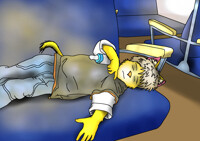 Exhausted from Traveling