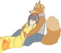 Fox and Erika Napping