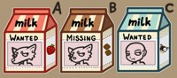 YCH - Milk Carton - OPEN - 1$/100 points (da points)