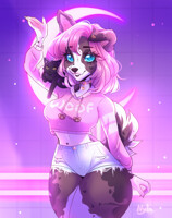 🌷Neon Hearts🌷 by NylaRae -- Fur Affinity [dot] net