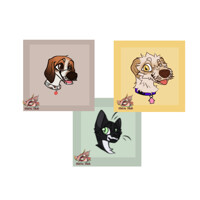 Pet sketches for charity [Charity commissions]