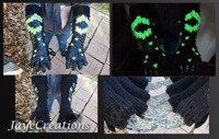 FOR SALE Glowing Moon Crescent Dragon Gauntlets