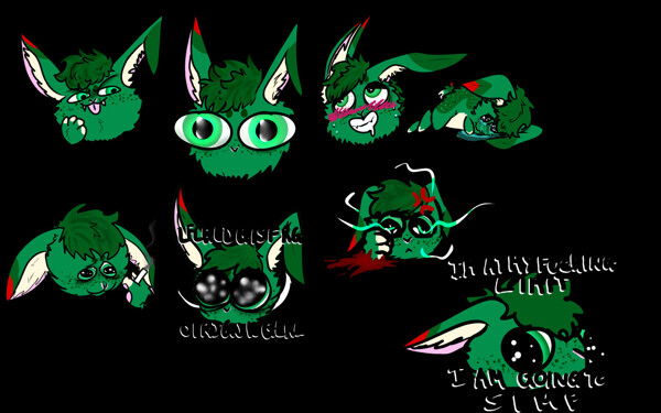 Bunzuku cursed emojis by Bunzuku -- Fur Affinity [dot] net