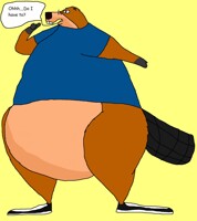 Franklin the Beaver's expression