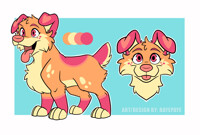 Open Adopt - Strawberry Creamsicle Pup