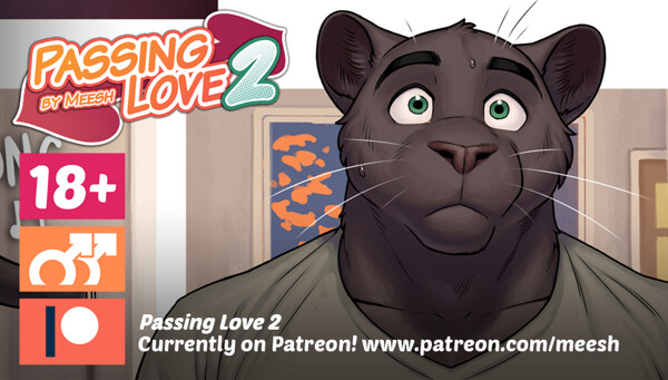 "Passing Love 2 Page 19" is up on my Patreon! by Meesh.