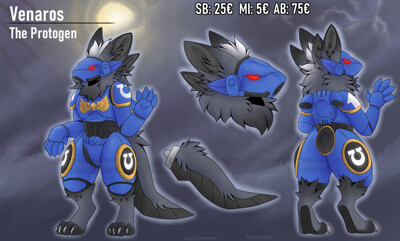 HQ DETAILED BLUE BOMB PROTOGEN ADOPT FULL REF by AnalShop -- Fur Affinity  [dot] net