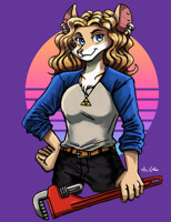 Noomi - Synthwave Portrait