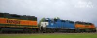 BNSF 2086 and EMDX 827