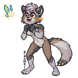 PonderLore on X: Furry feline playing with a ball. #fur #pixelart #ドット絵  #pixel_dailies @Pixel_Dailies  / X