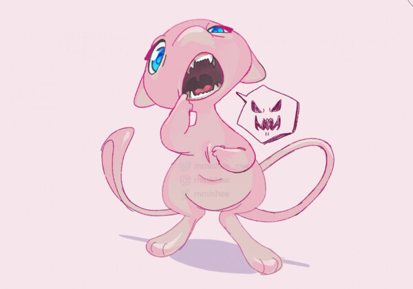 A quick little Mew doodle by me [OC] : r/pokemon