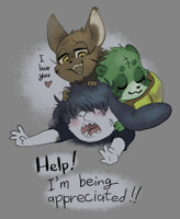 Oh no, here comes affection.