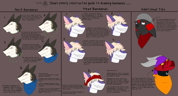 Shad's Guide to Drawing Bandanas by SilverAtlas -- Fur Affinity [dot ...