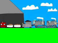 The 2 boiler mallet locomotive