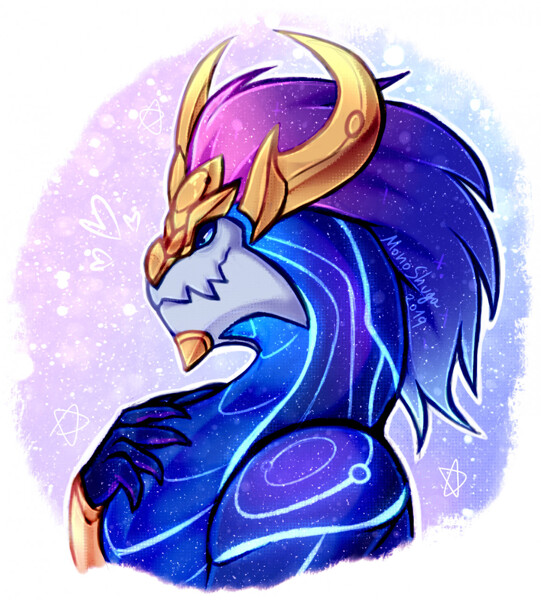 Aurelion and Ao Shin! by Demacian_Yordle -- Fur Affinity [dot] net