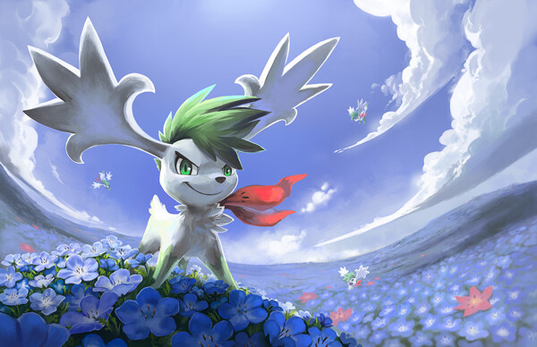 Shaymin Gijinka (sky form) by ShepherdsNacreous -- Fur Affinity [dot] net