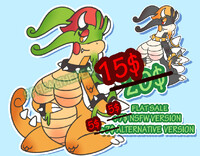 [SOLD] Goodra x Bowser Fusion ADOPTABLE!