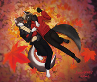 Autumn leaves.