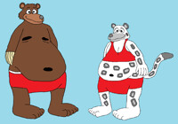 Bear and Snow Leopard (My Version)