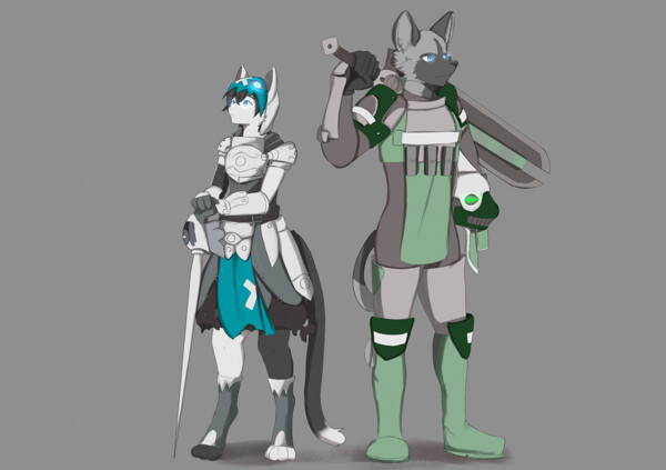 Cabluemon Spiral Knights Crossover by curumon -- Fur Affinity [dot] net