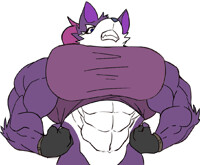 Angelina Flexing (Colored by me)(Original by D.Angelo)