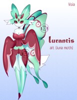 Luna Moth Lurantis pokemorph adopt