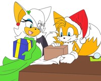 Christmas lineart commission 4/4 (Coloured)