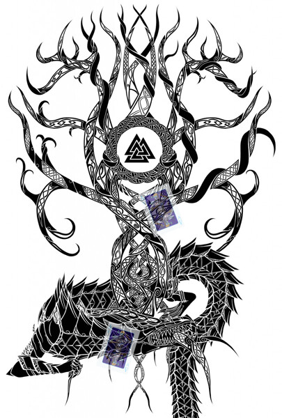Norse Tattoo Sleeve- Concept by CrucibleWolf on DeviantArt