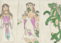 Princess Zelda turns into a Dragon 1/2