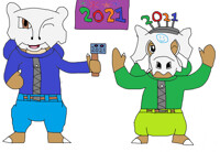 Liam and Jack Celebrating 2021