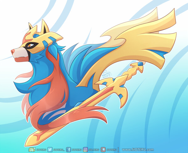 Zacian & Zamazenta by soonico -- Fur Affinity [dot] net