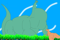 Who ever thought to see a gigantic sauropod