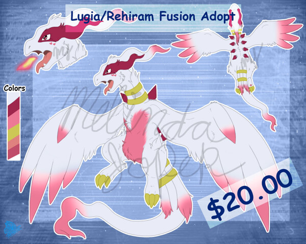 $20.00 Lugia/Zekrom Fusion Adopt (Sold) by min19 -- Fur Affinity [dot] net